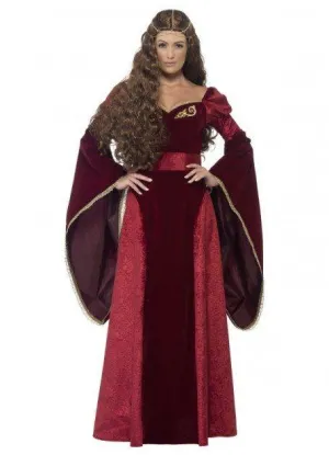 Queen Medieval Women's Deluxe Costume Renaissance Fancy Dress