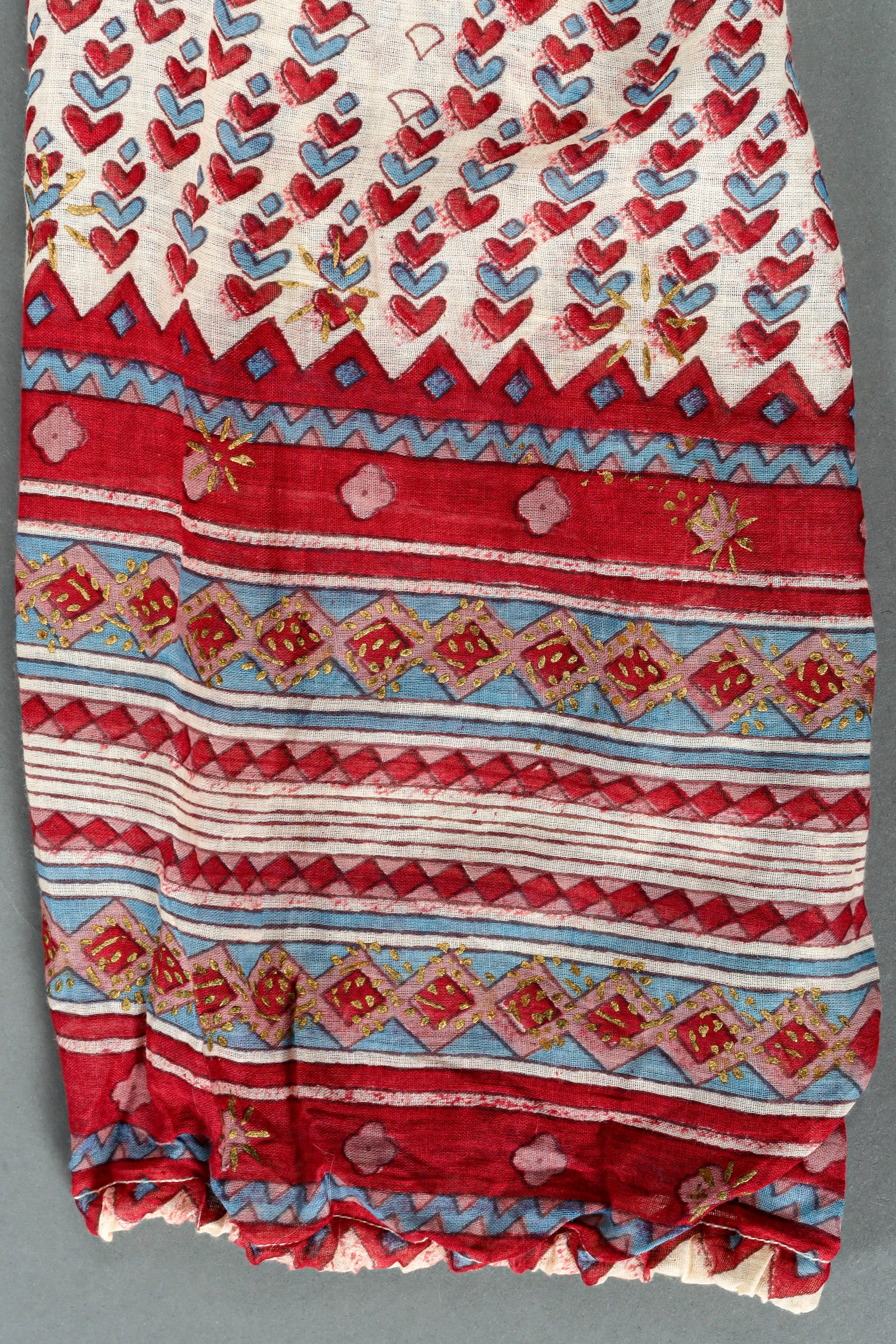 Quilted Shapes Print Sheer Dress