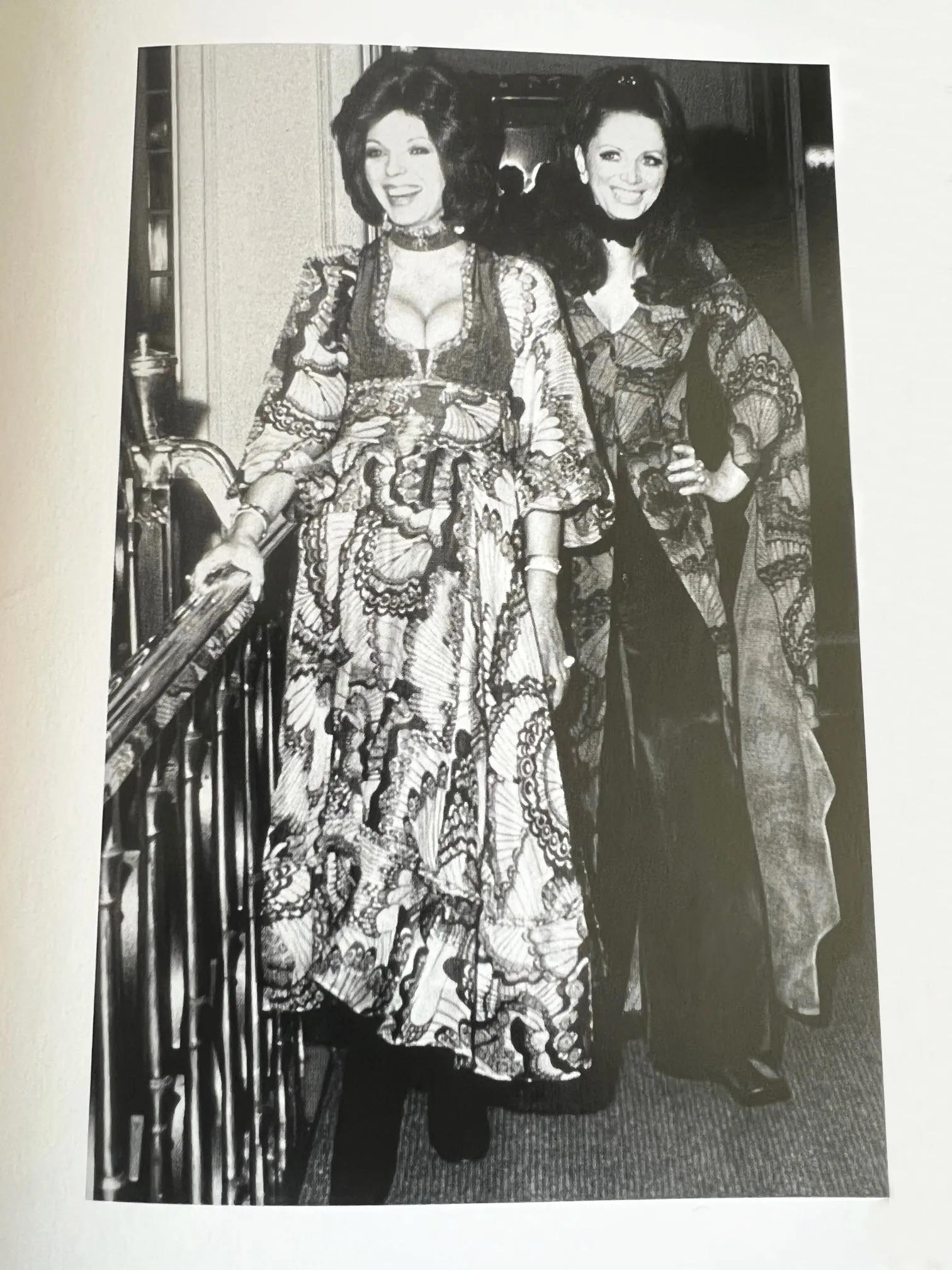 Rare 1968-71 Thea Porter Couture Unlabeled Silk Organza & Brocade Gipsy Dress w Balloon Sleeves
