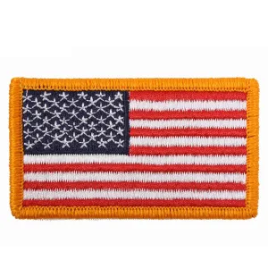 Rothco Patches: American Flag Embroidered Patch Iron On / Sew On