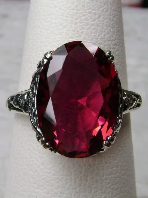 Ruby Red Ring, Edwardian Antique Reproduction Jewelry #D70