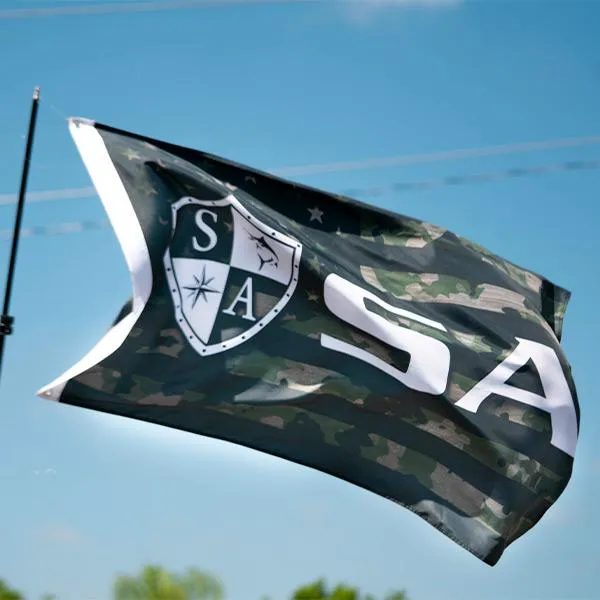 SA Flag | Patriot Military Camo | Shield Logo