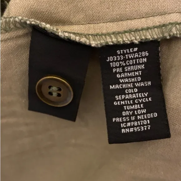 Sanctuary Safari Camo Utility Military Jacket Green Zip Snap Cotton Large NWT