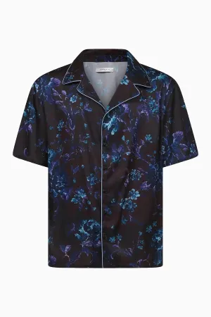 SATIN SHIRT WIITH LOGO