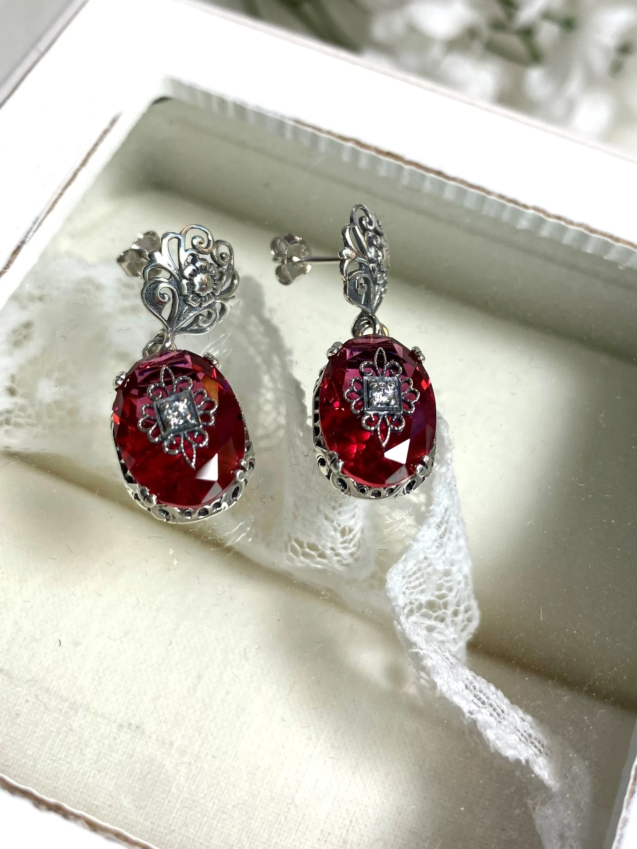 Save 15% on Pink Topaz Jewelry Set, Sterling Silver Embellishment, Edwardian Jewelry #S70e