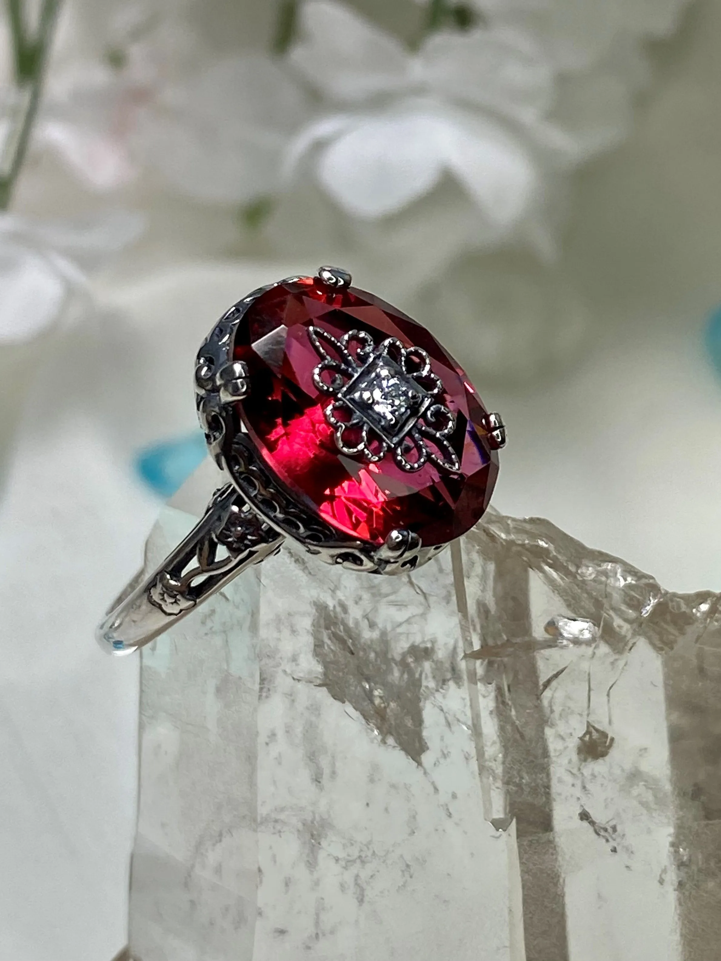 Save 15% on Pink Topaz Jewelry Set, Sterling Silver Embellishment, Edwardian Jewelry #S70e