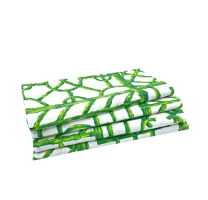Set of Four Dinner Napkins - Bali Ha'i Jungle Green