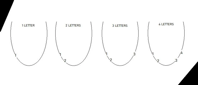 Sideways Initial Necklace