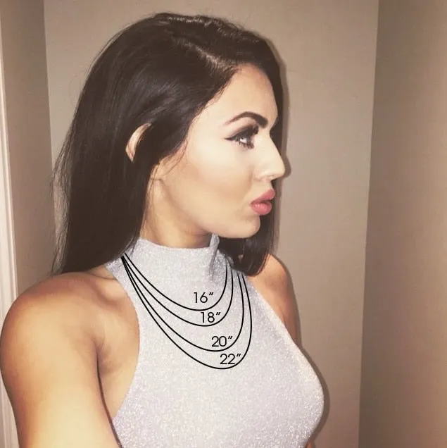 Sideways Initial Necklace
