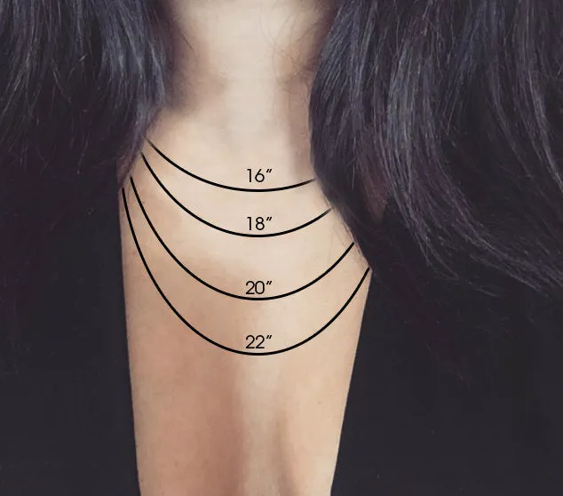 Sideways Initial Necklace