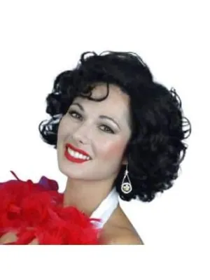 Silver Screen Star Black Wig
