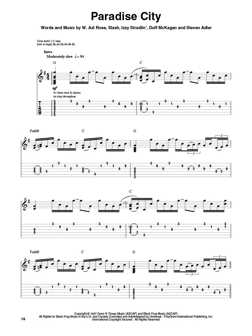 Slash Guitar Play-Along