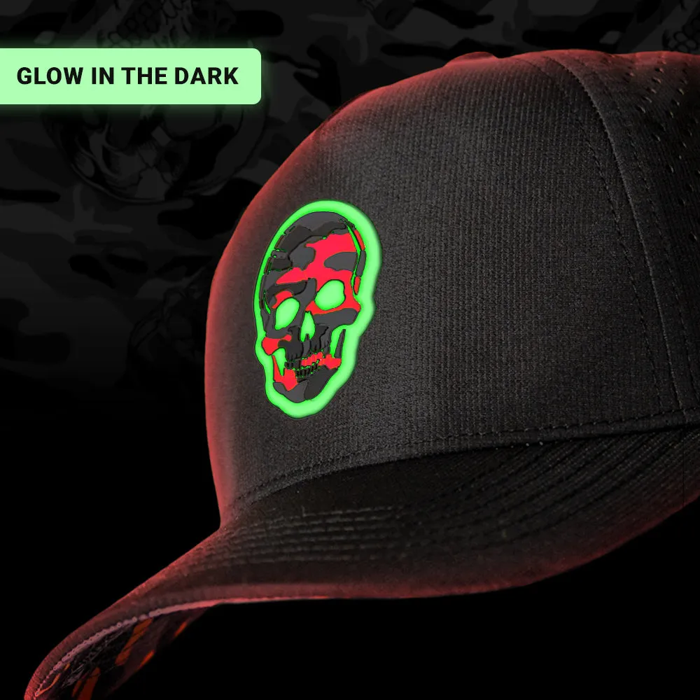 Special Edition Performance Snapback | Skull Fire Military Camo | Black