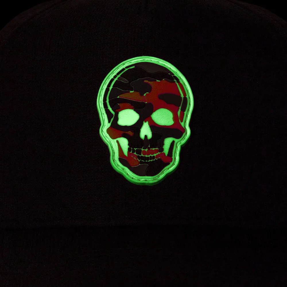Special Edition Performance Snapback | Skull Fire Military Camo | Black