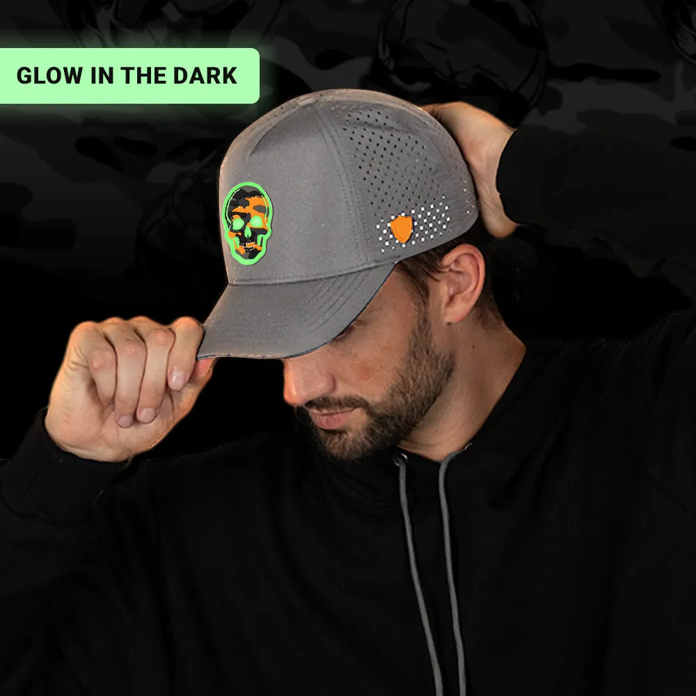 Special Edition Performance Snapback | Skull Orange Military Camo | Grey PreOrder