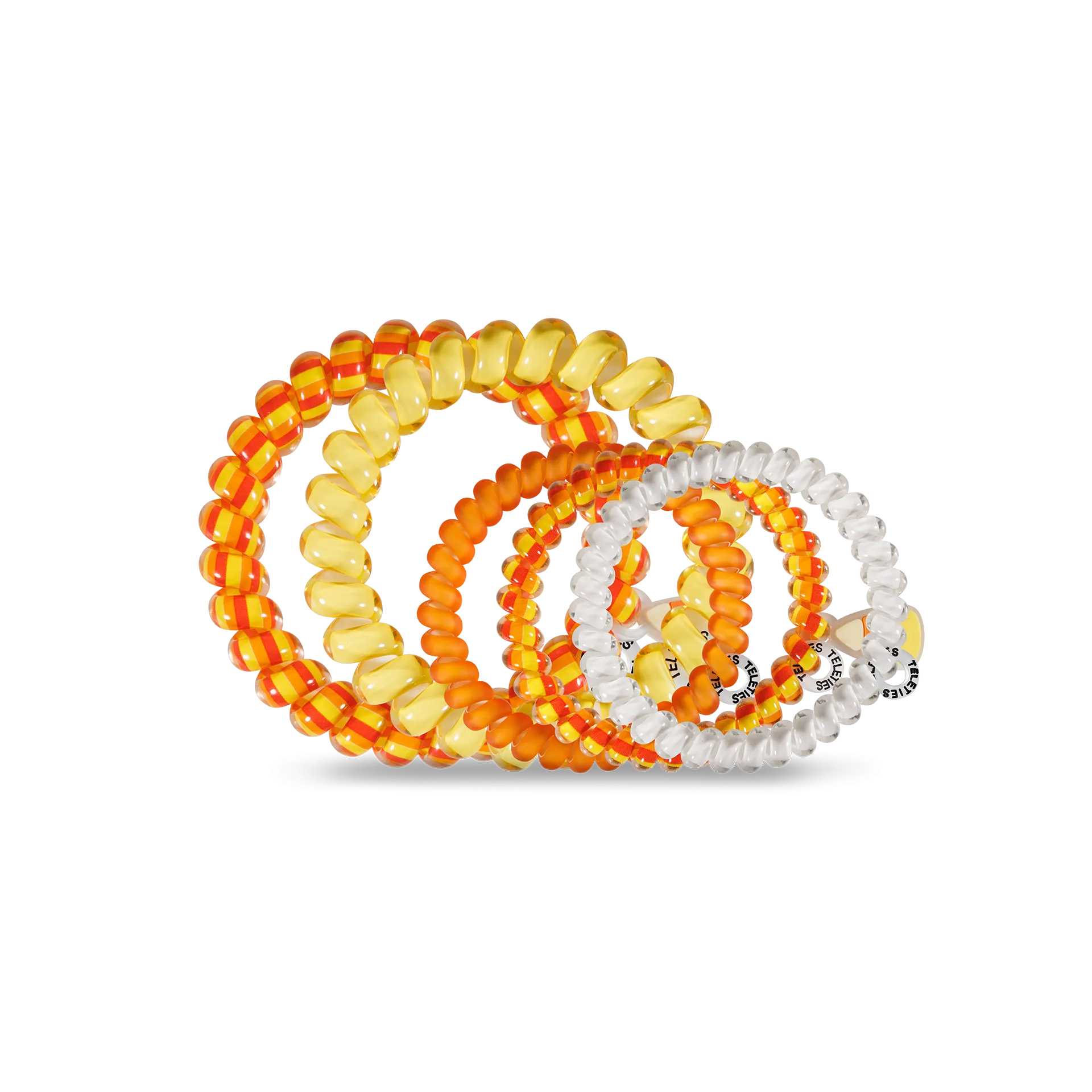Spiral Hair Coils | Mixed Set | Candy Corn