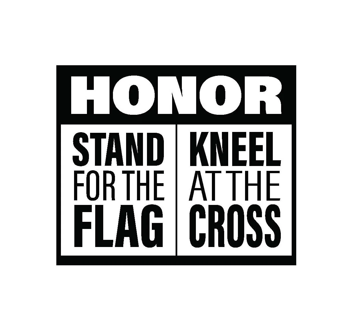 Stand before the flag and kneel before the cross   Christian T-Shirt
