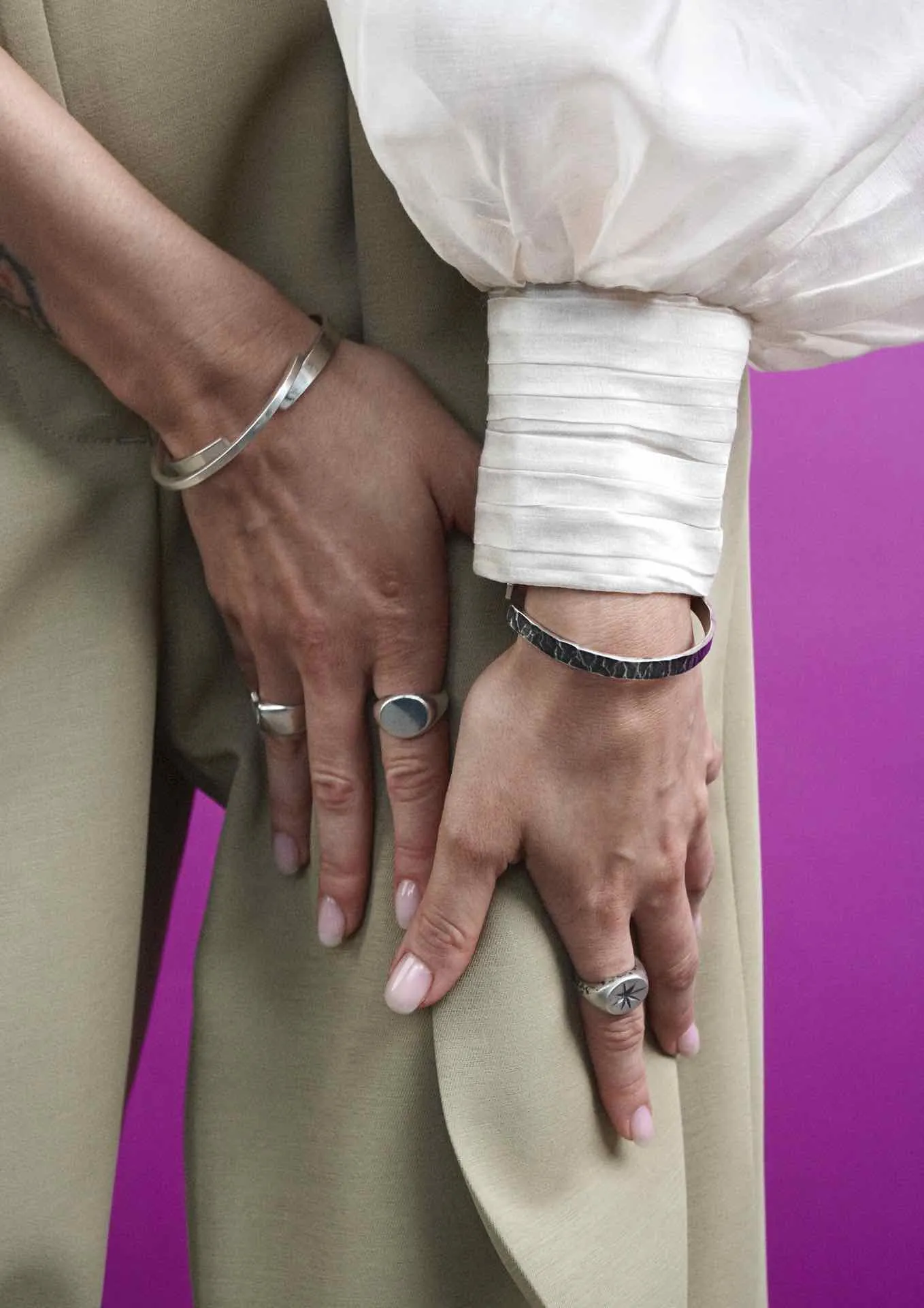 Star Signet Ring Silver