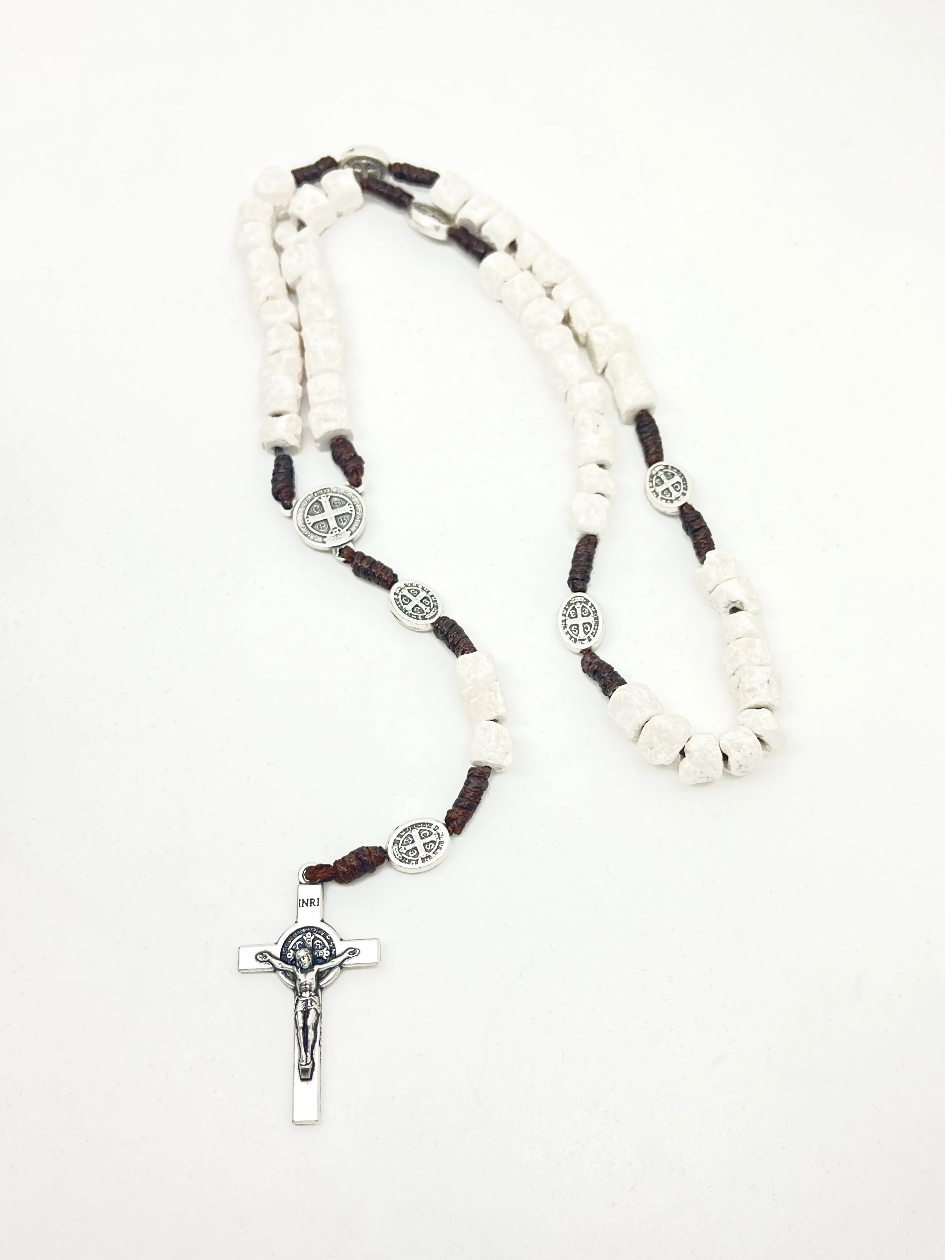 Stone Saint Benedict Rosary