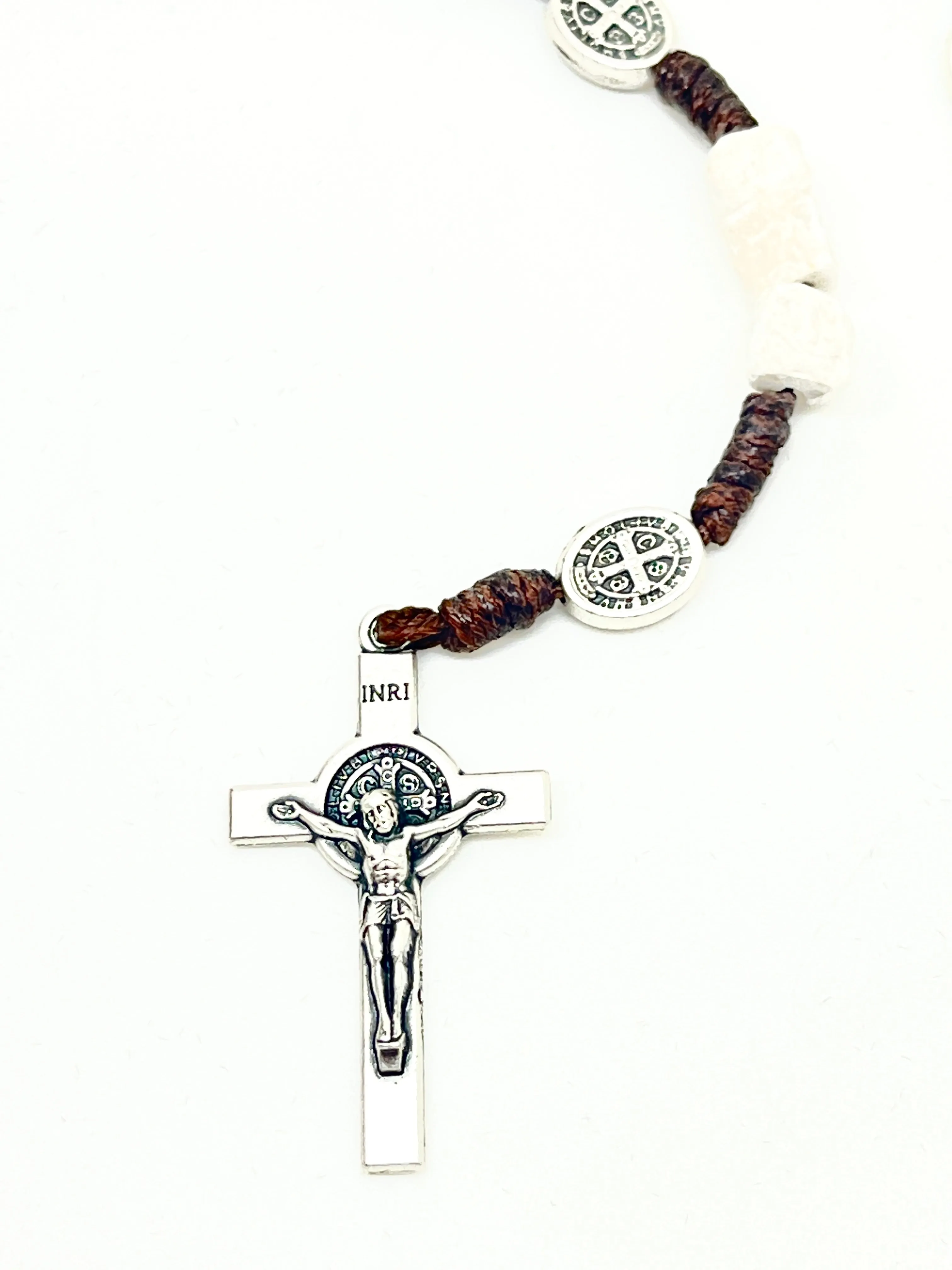 Stone Saint Benedict Rosary