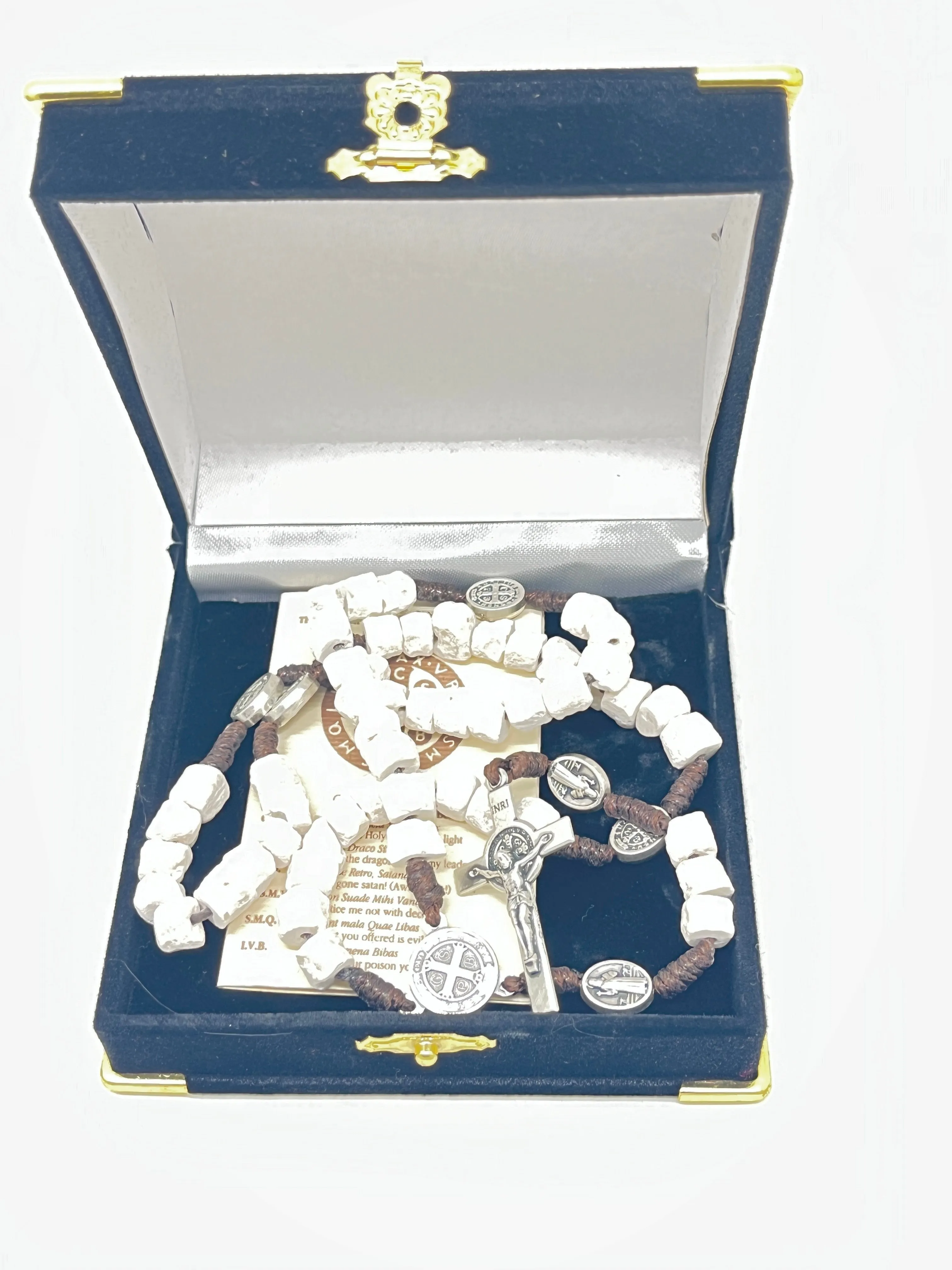 Stone Saint Benedict Rosary