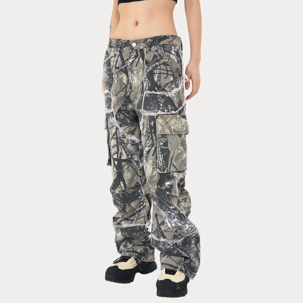 Street Jungle Camo Leaf Cargo Pant