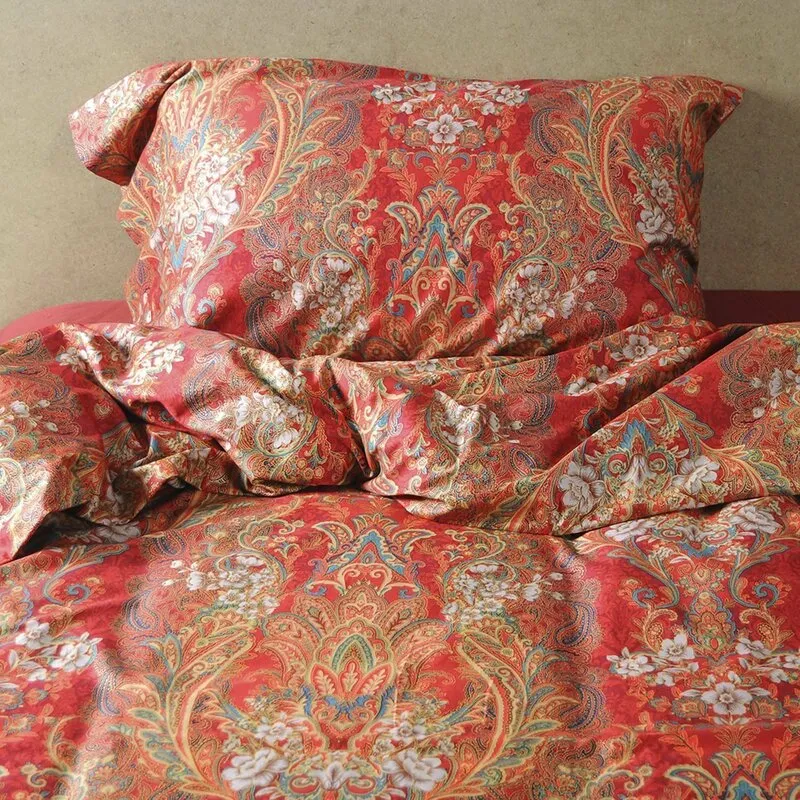 Stunning amazing Quality King Boho Paisley Print Duvet Cover & Shams by Eikei Home! Retails $256 