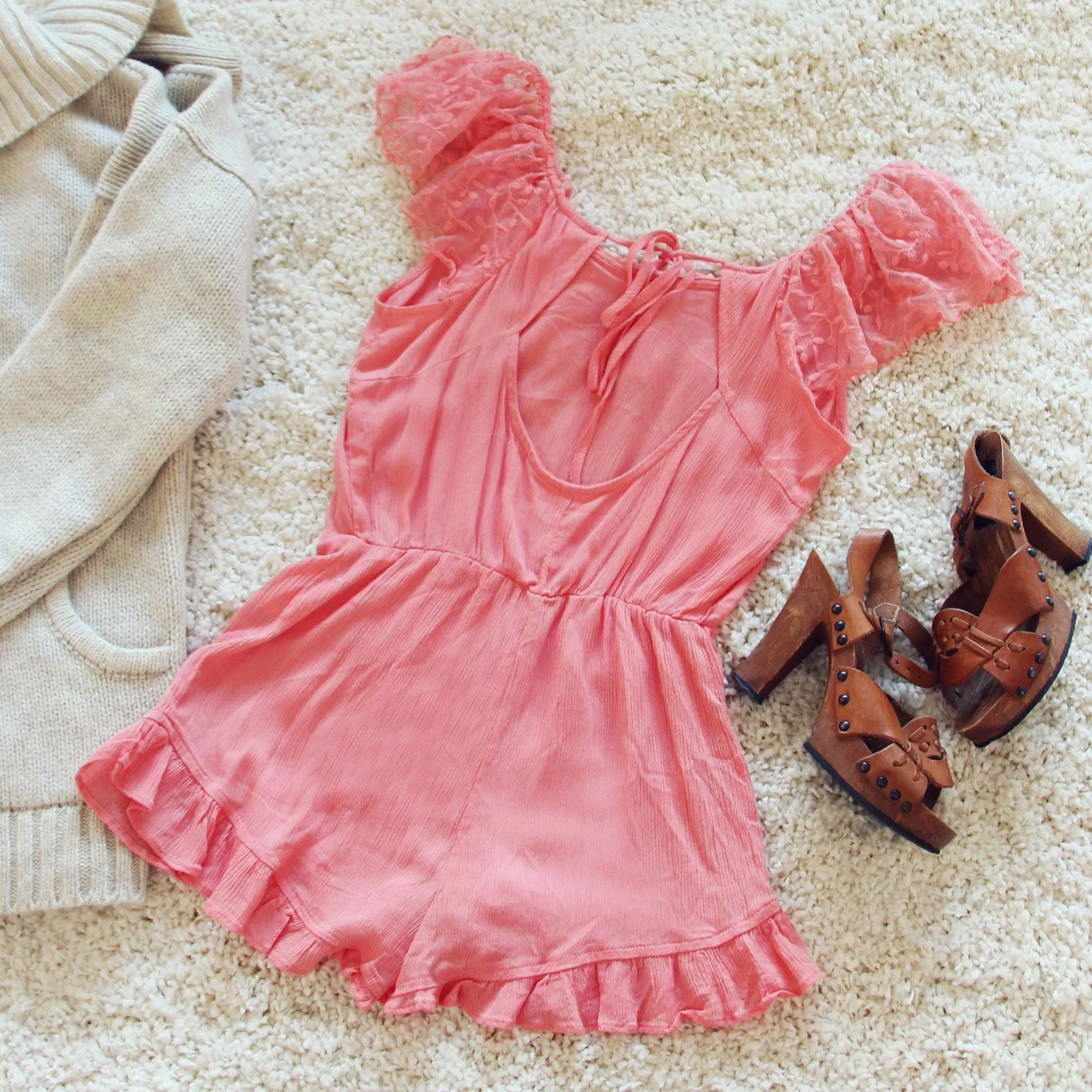 Sweet Tart Boho Romper