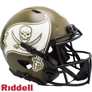 Tampa Bay Buccaneers Helmet Riddell Authentic Full Size Speed Style Salute To Service