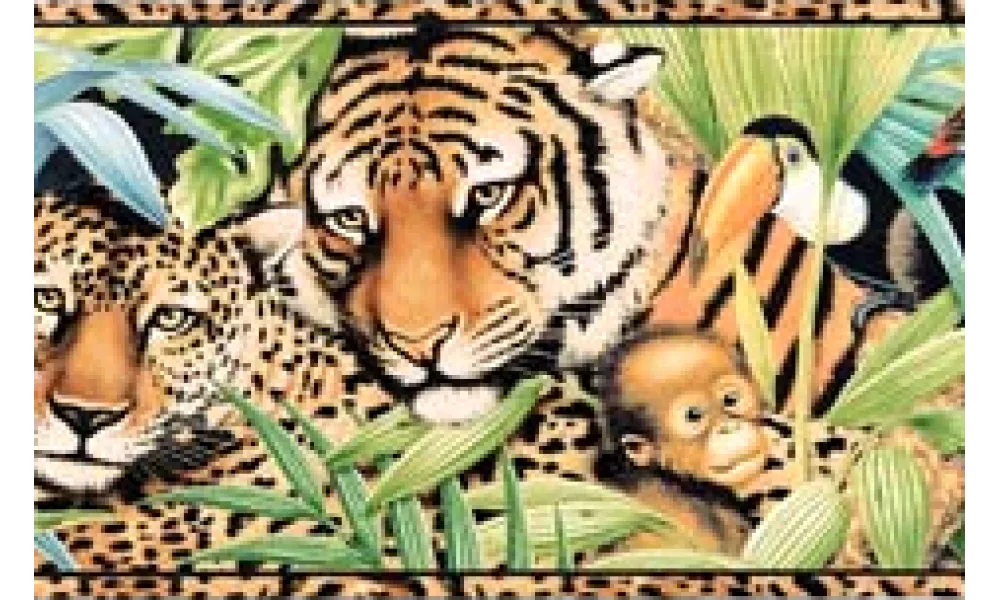 Tan Black Animal Print 5814580 Wallpaper Border