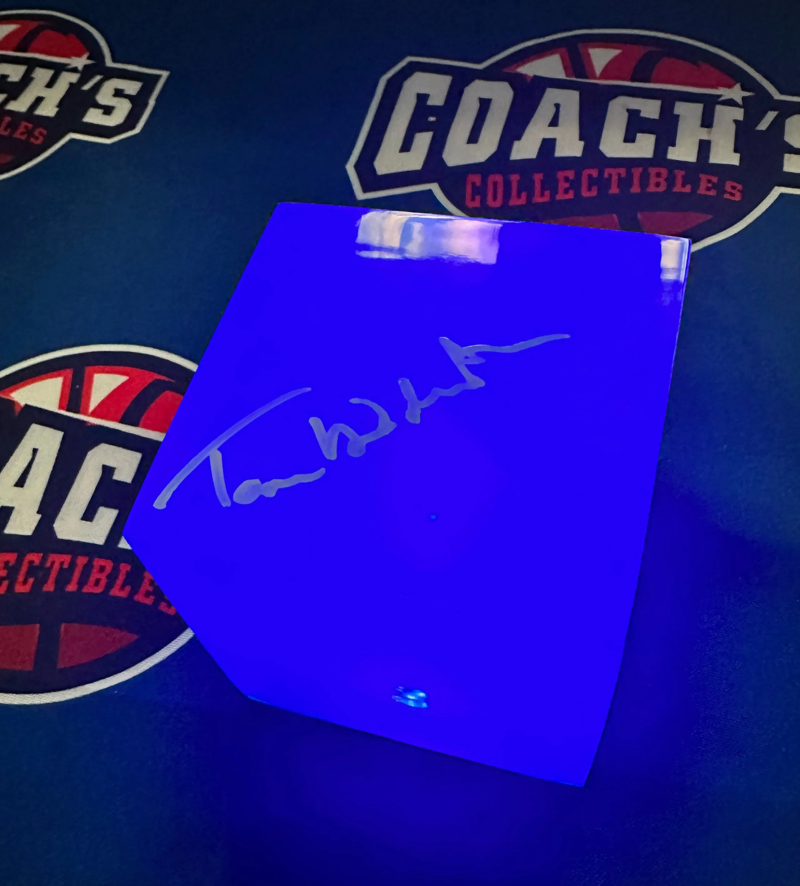 Tom Hiddleston Autographed 4" Tesseract Cube (SWAU)
