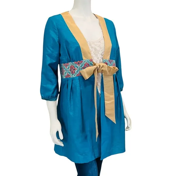 Tracy Porter Brocade Sateen Bohemian Kimono Jacket