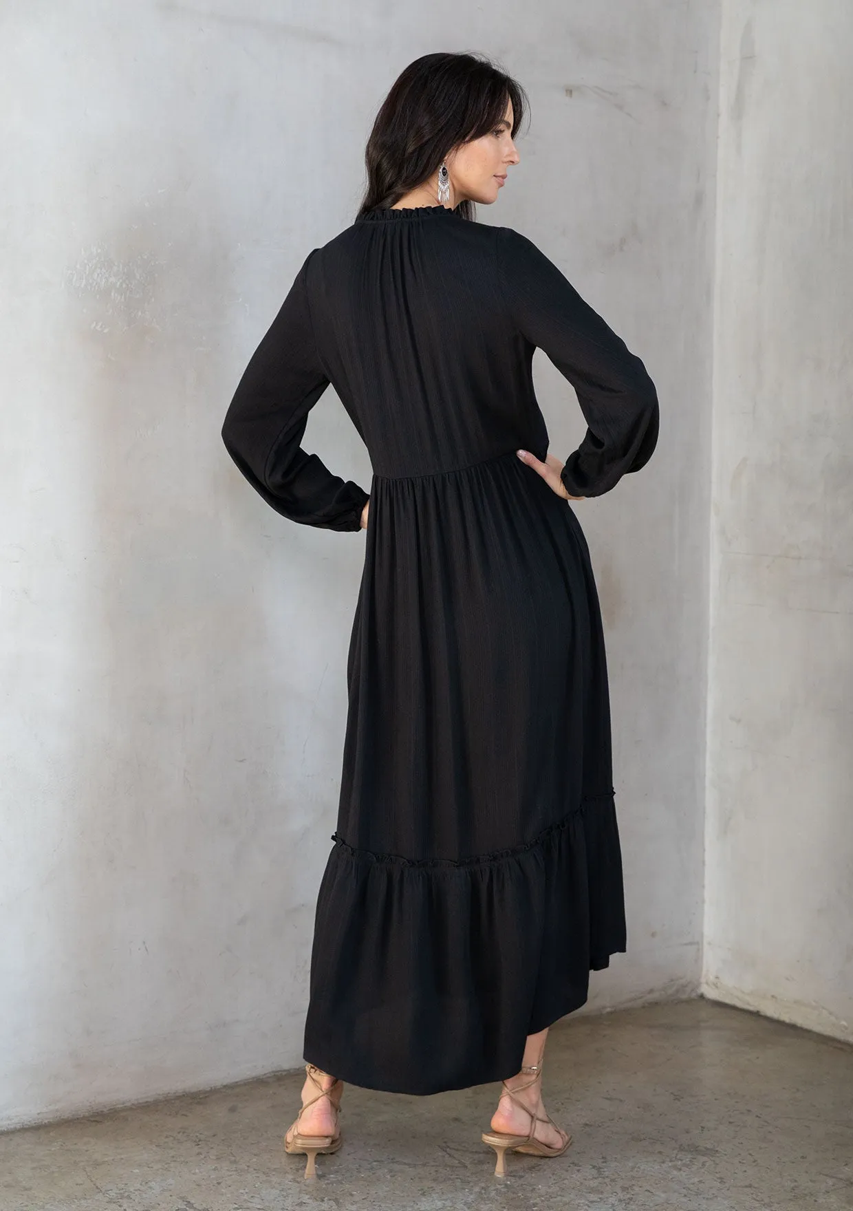 Twilight Button Front Maxi Dress