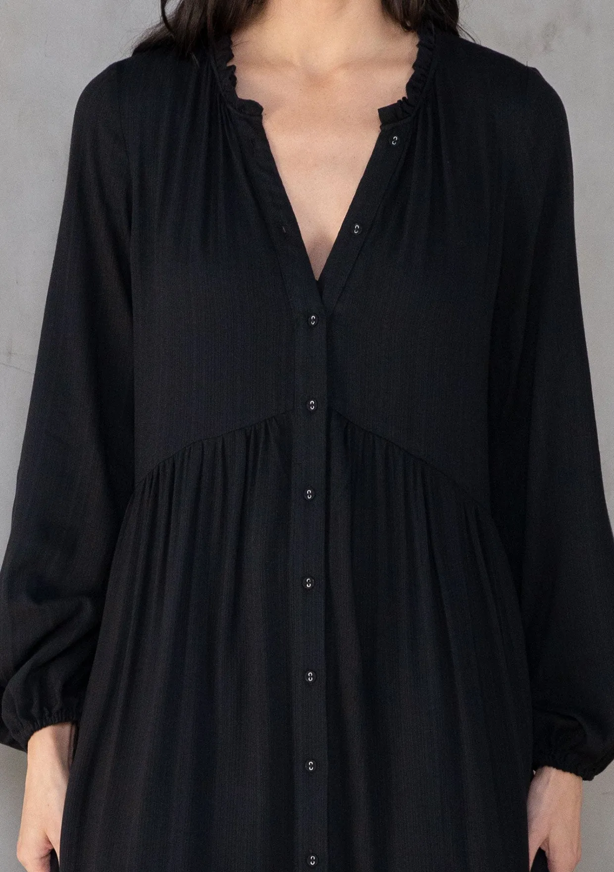 Twilight Button Front Maxi Dress
