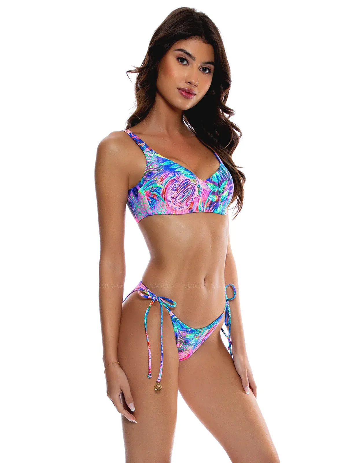 Underwire Tank-Seamless Reversible Tie Side Bikini