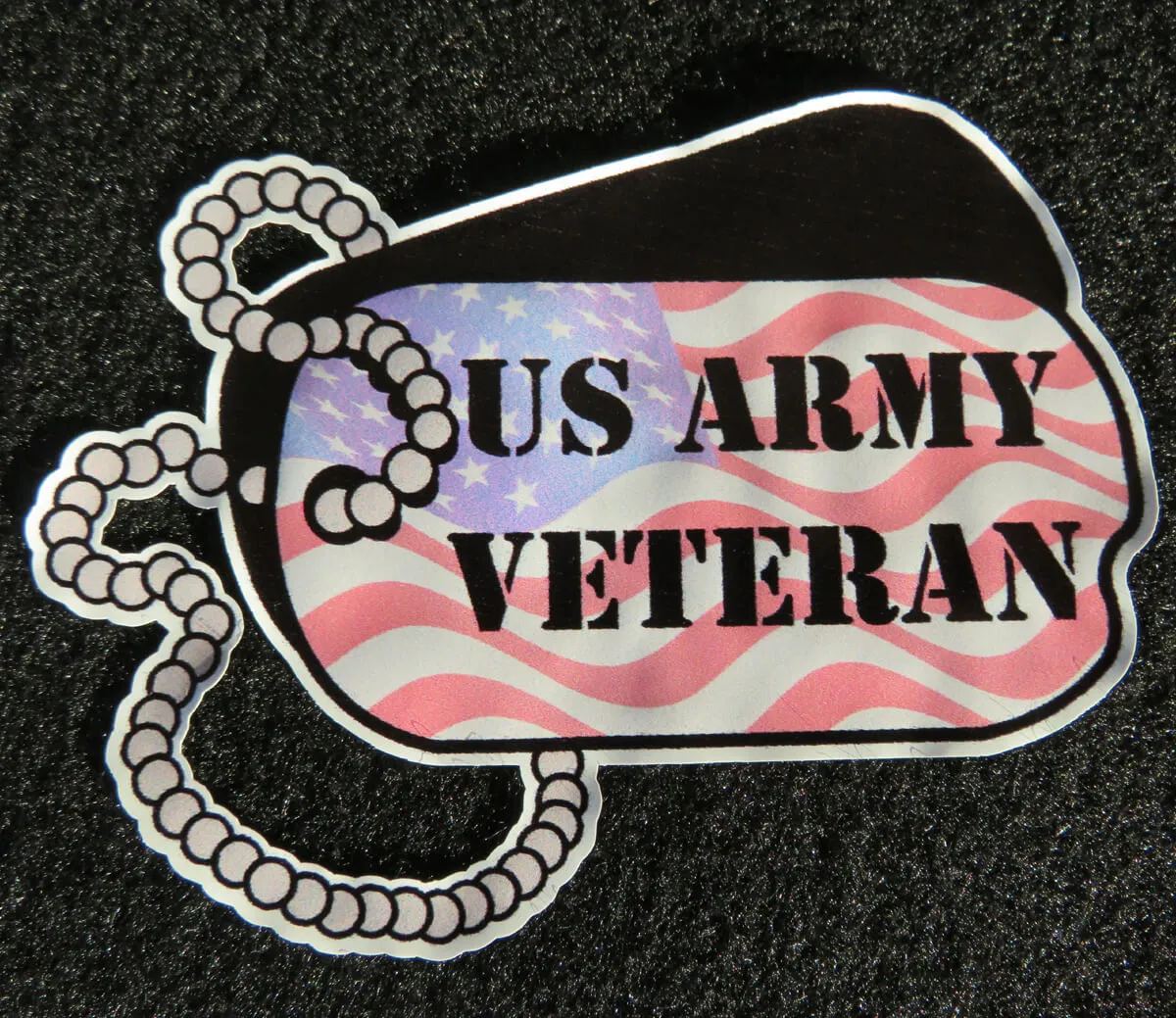 US Dog Tag Veteran Vinyl Decals