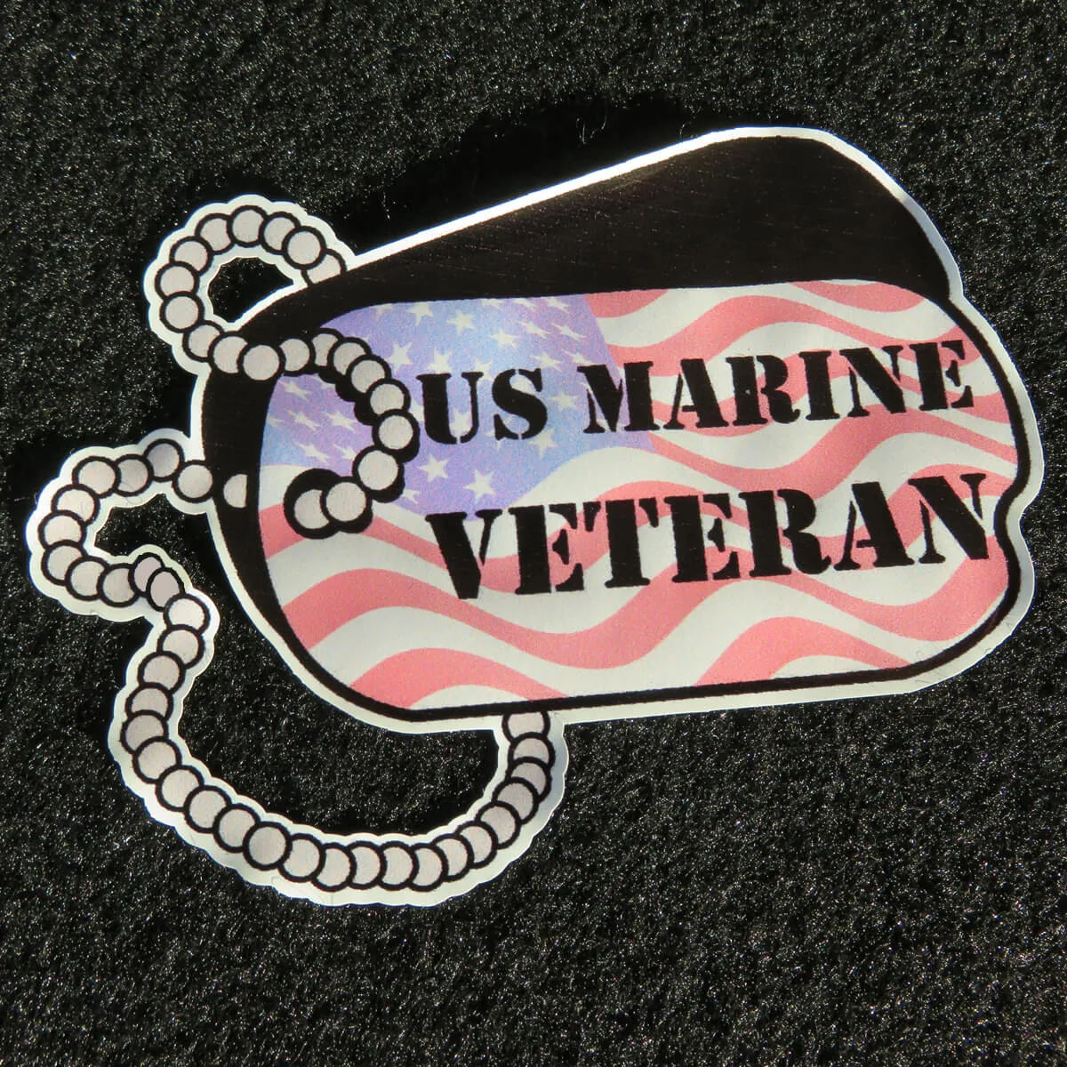 US Dog Tag Veteran Vinyl Decals