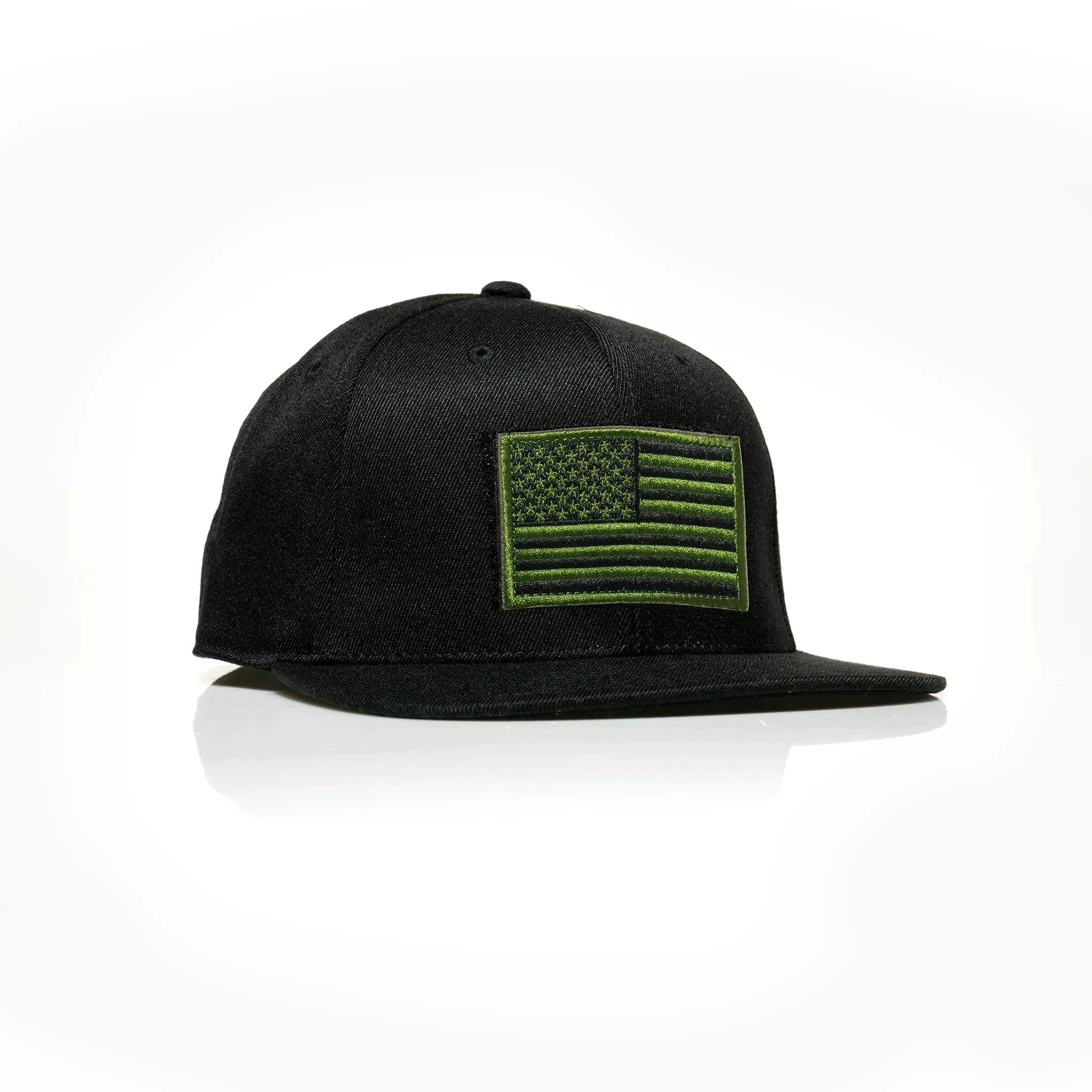 USA Green Flag Patch Flexfit Snapback 110