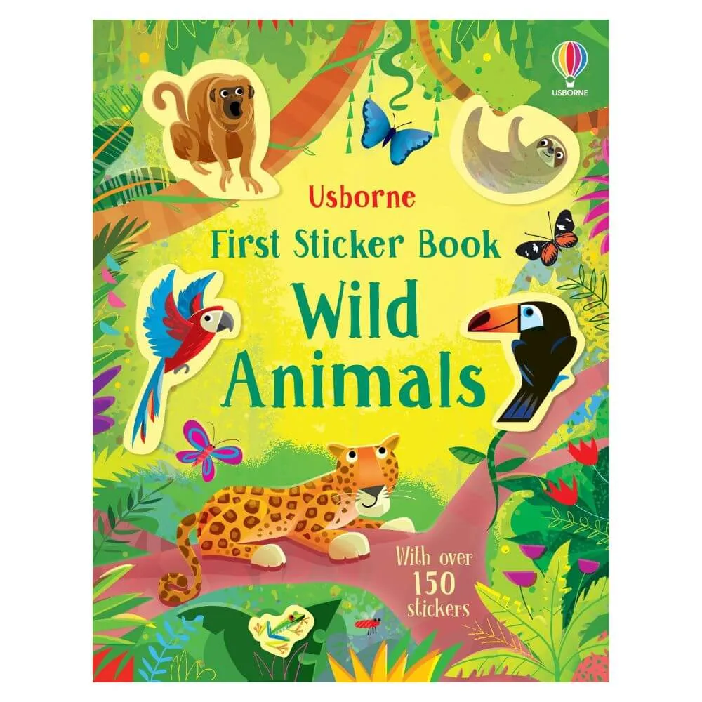 Usborne Little First Sticker Book: Wild Animals
