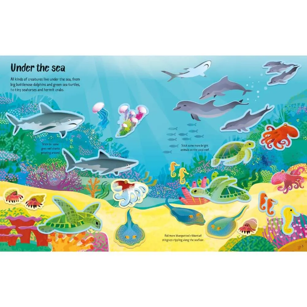 Usborne Little First Sticker Book: Wild Animals
