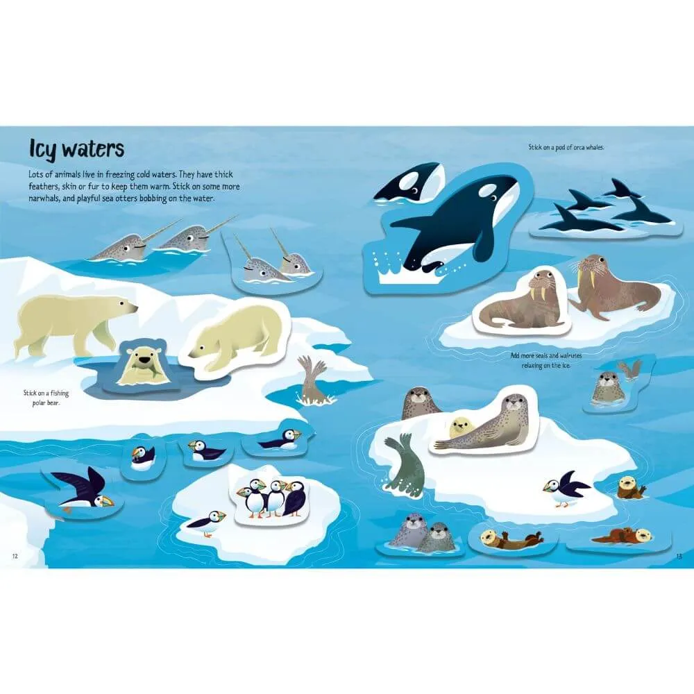 Usborne Little First Sticker Book: Wild Animals