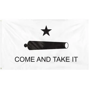White - Come And Take It Flag