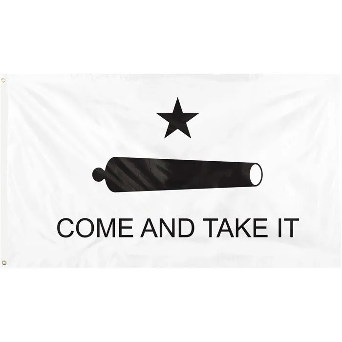 White - Come And Take It Flag