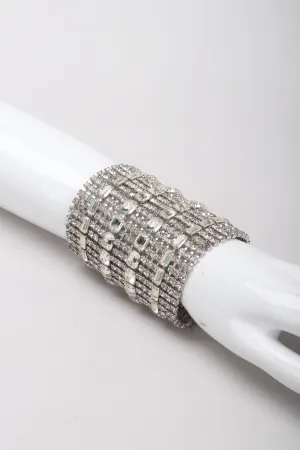 Wide Rhinestone Bracelet