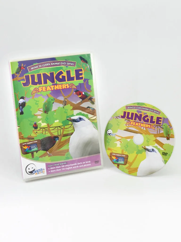 WINK to LEARN Animal Encyclopedic DVD: Jungle Feathers (English/Chinese) - FOC Sing to Learn DVD