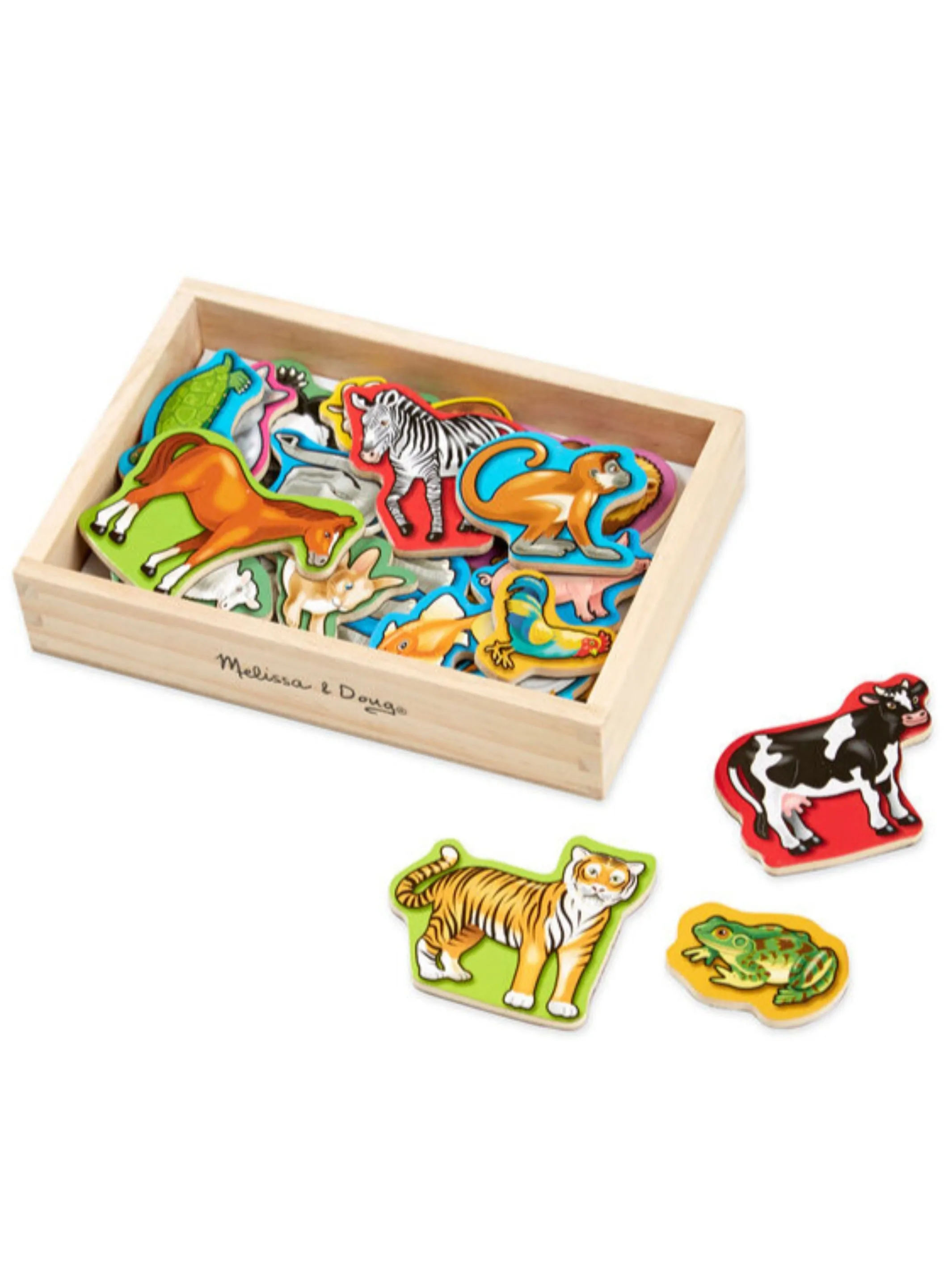 Wooden Animal Magnets