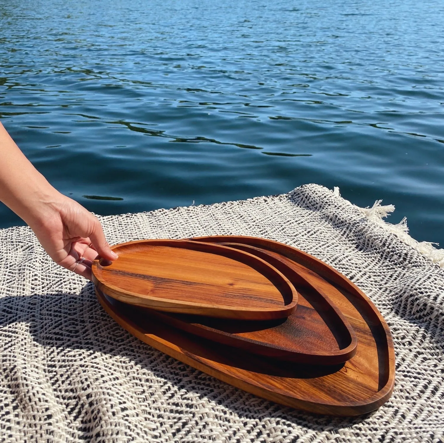 Wooden Leaf Tray