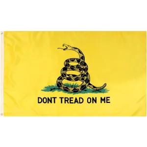 Yellow - Don't Tread On Me Flag - 3' X 5'
